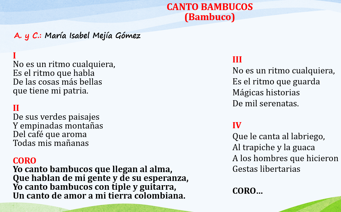 Letra de la canción