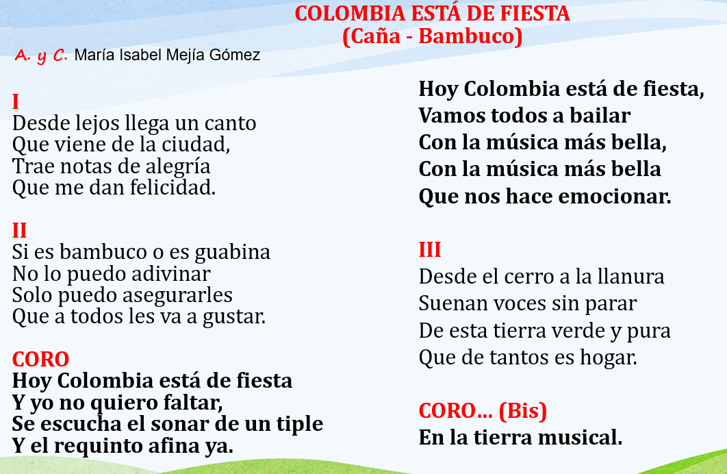 Letra de la canción